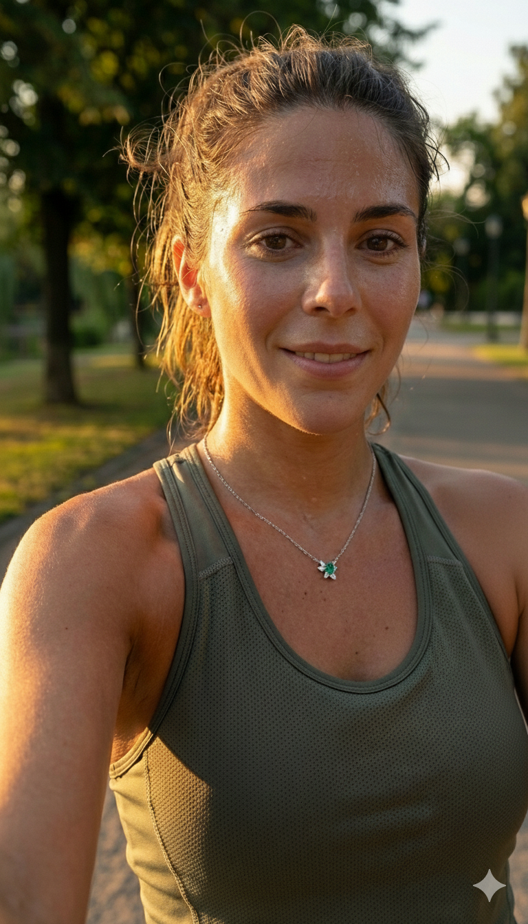 Emerald Mistletoe Necklace